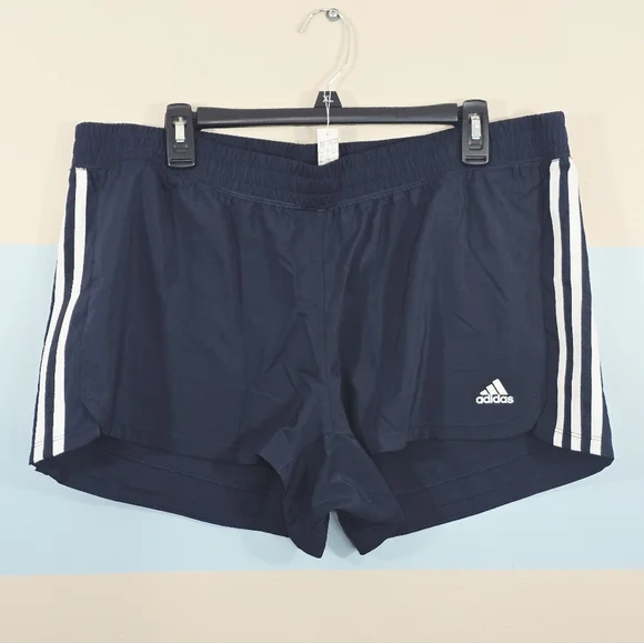 NWT Adidas Women's Navy Athletic Shorts - Picture 2 of 8